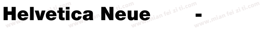 Helvetica Neue 粗體字体转换